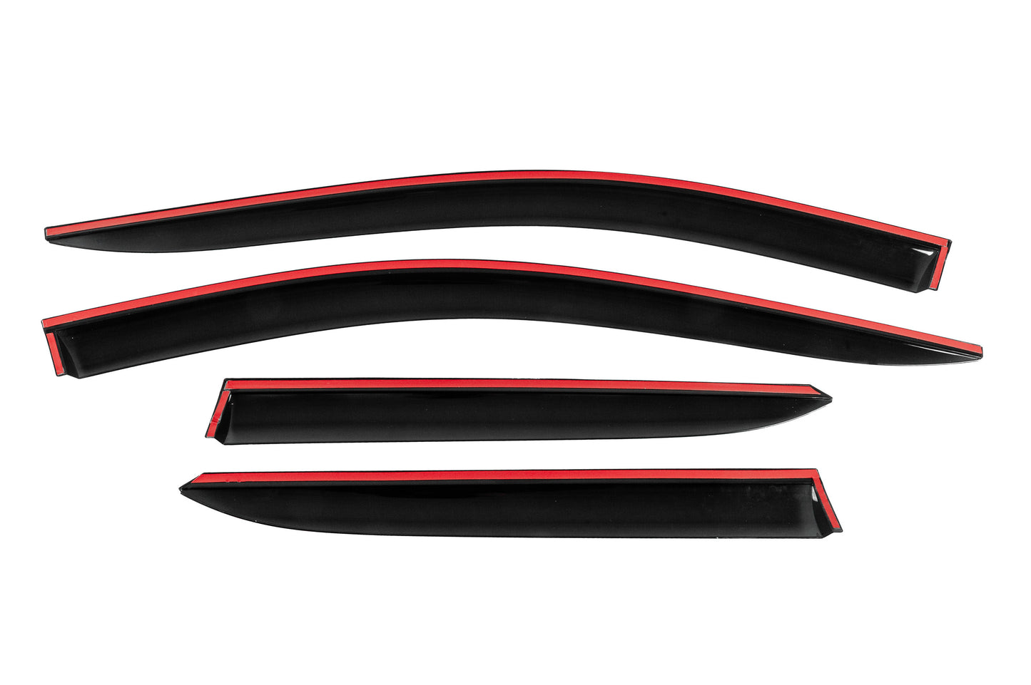 Window Deflectors with Chrome Trim Niken Luxury (2021-2023, 4 pcs) for Kia Niro 2016- - image 4