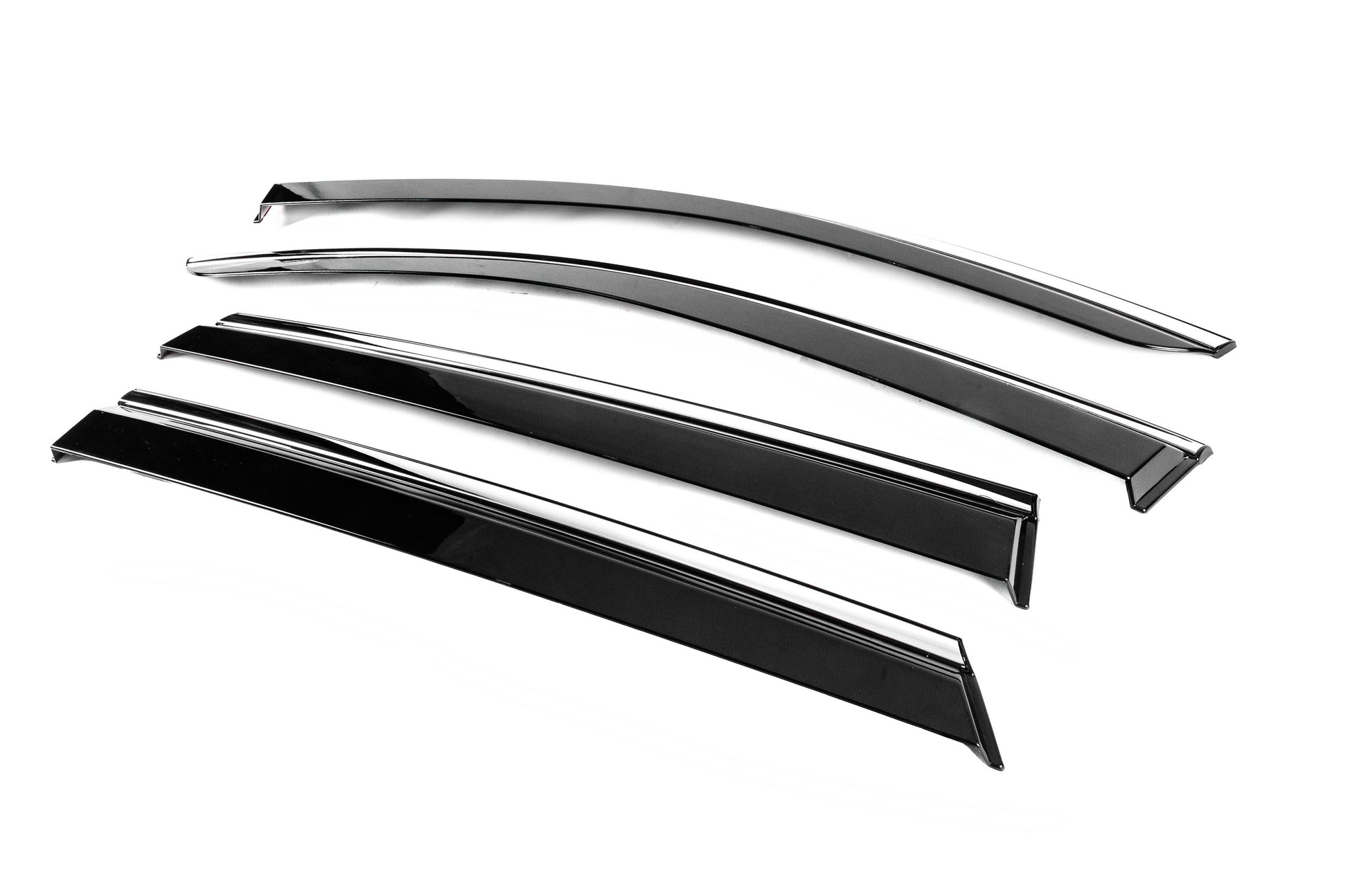 Window Deflectors with Chrome Trim Niken Luxury (4 pcs) for Subaru Outback 2019- - image 2