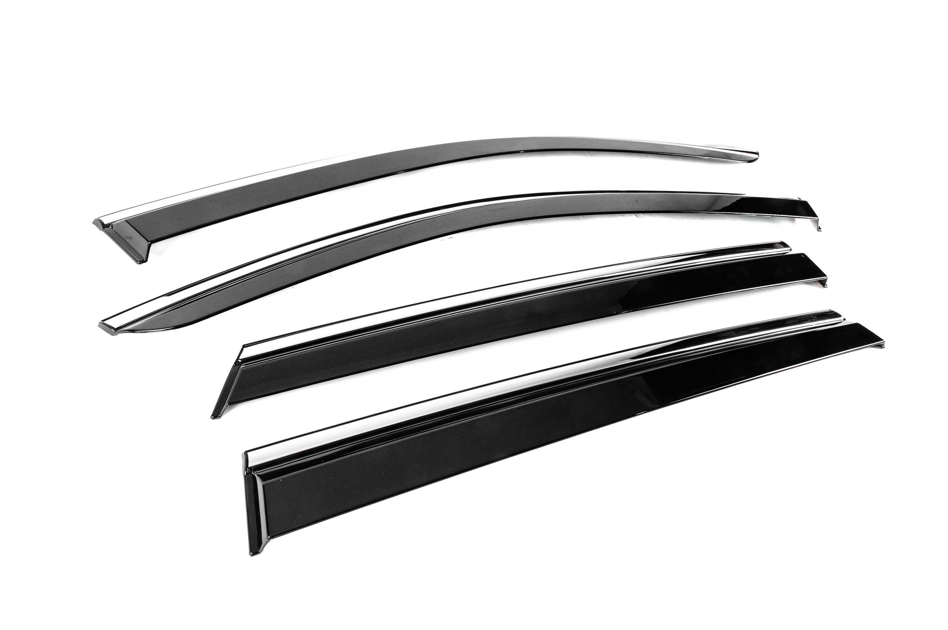 Window Deflectors with Chrome Trim Niken Luxury (4 pcs) for Subaru Outback 2019- - image 3