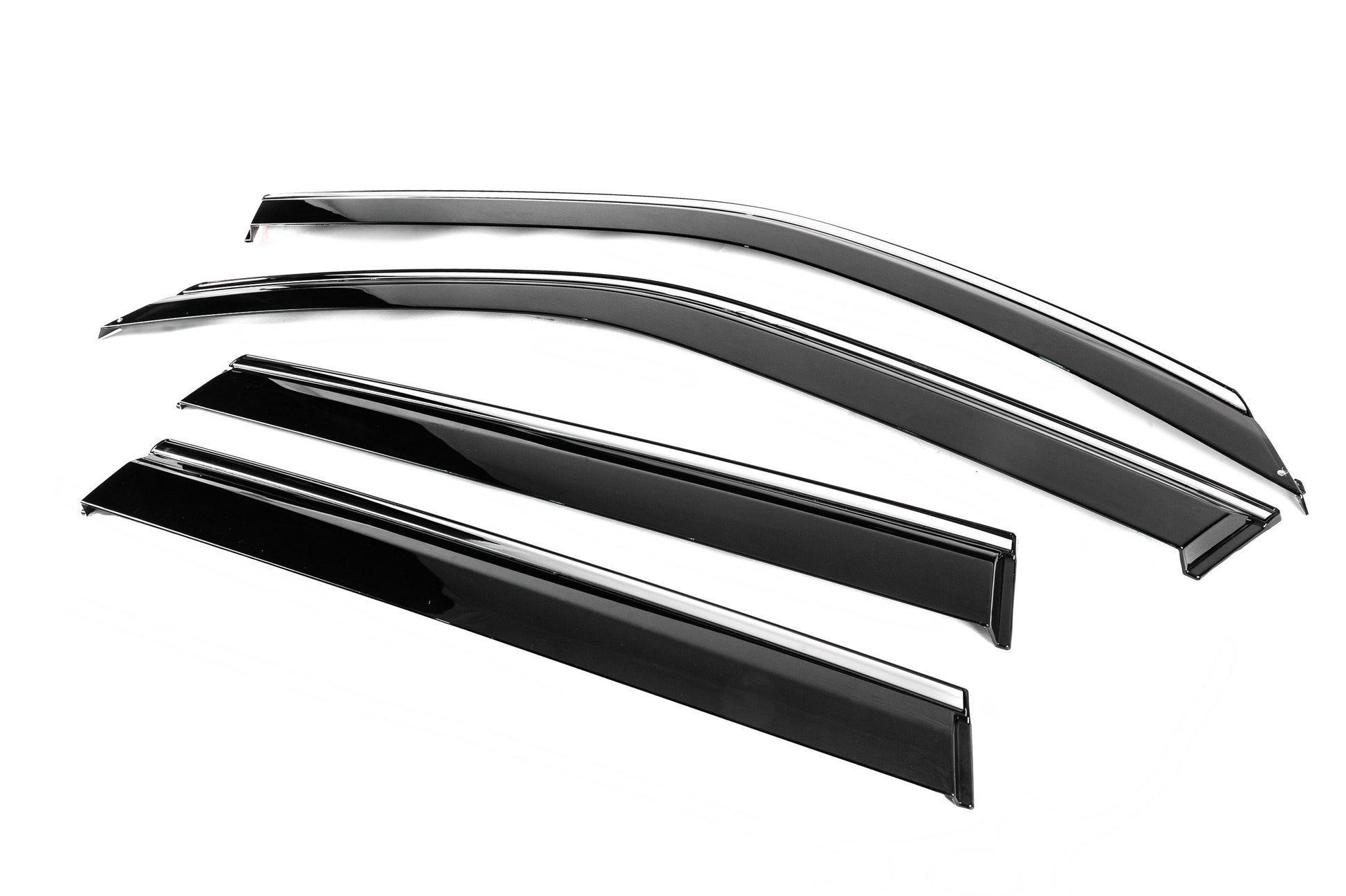 Window Deflectors with Chrome Trim Niken Luxury (4 pcs) for Subaru Forester 2008-2013 - image 2