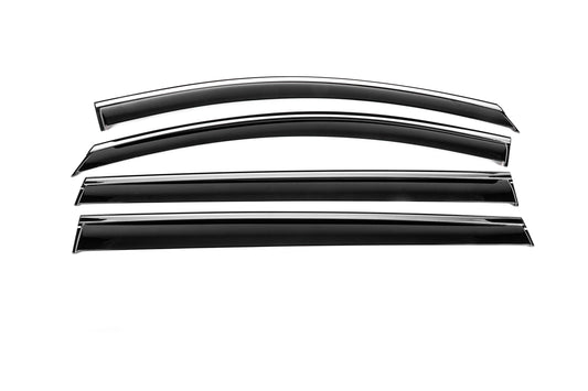 Window Deflectors with Chrome Trim Niken Luxury (4 pcs) for Toyota Sienna 2020- - image 1