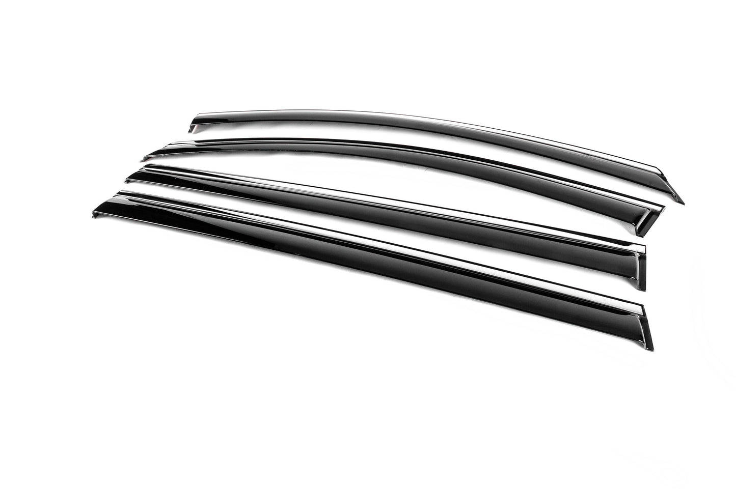 Window Deflectors with Chrome Trim Niken Luxury (4 pcs) for Toyota Sienna 2020- - image 2