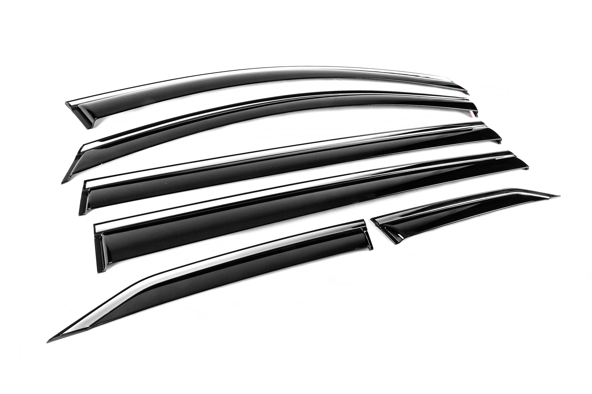 Window Deflectors with Chrome Trim Niken Luxury (6 pcs) for Toyota Sienna 2020- - image 3