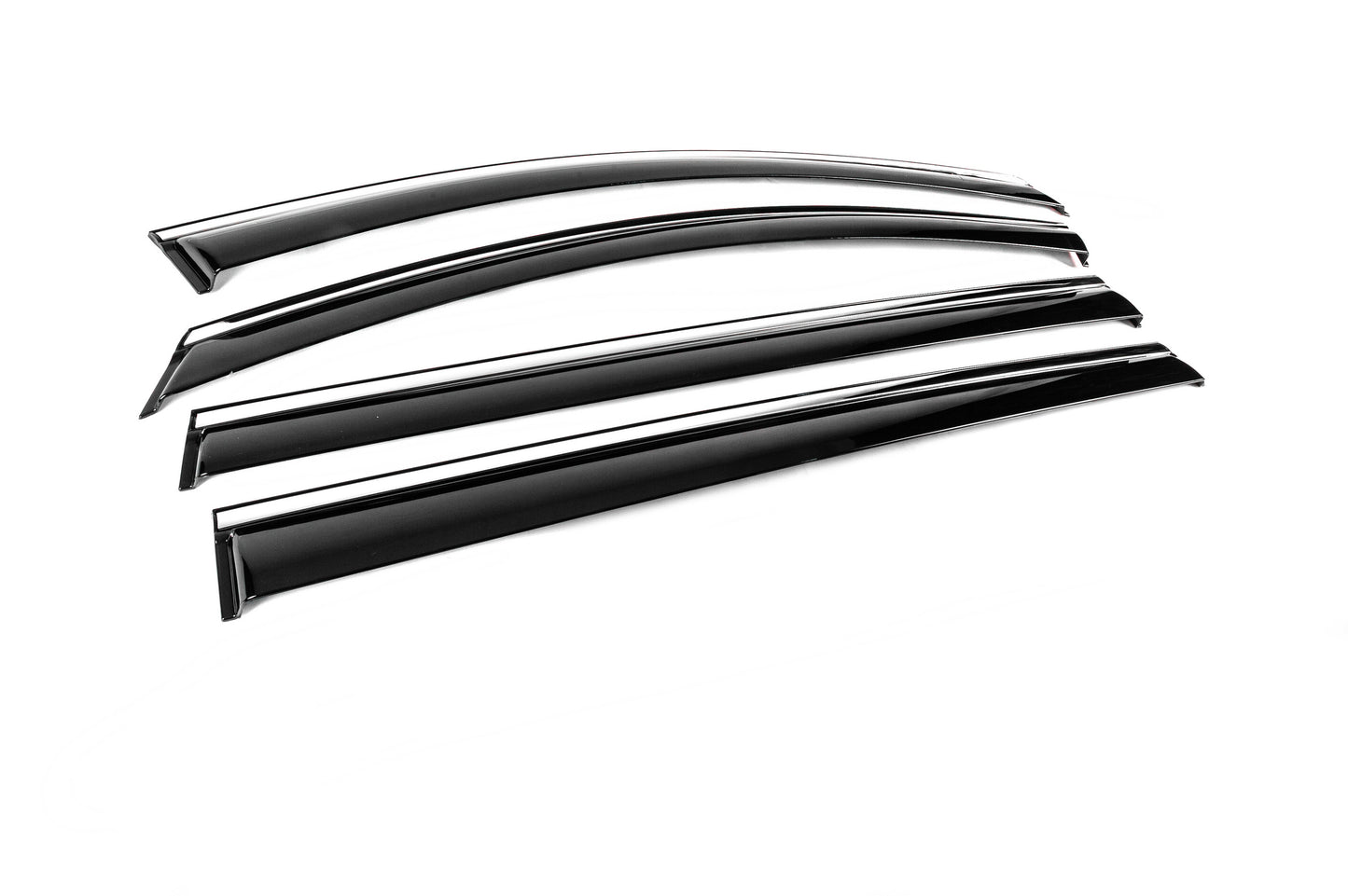 Window Deflectors with Chrome Trim Niken Luxury (4 pcs) for Toyota Sienna 2020- - image 3