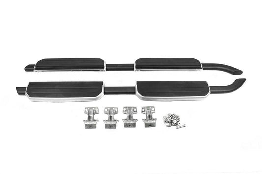 Side sills OEM Silver (for long, 2 pcs.) for Land Rover Defender 2019↗︎ - Reelken Auto