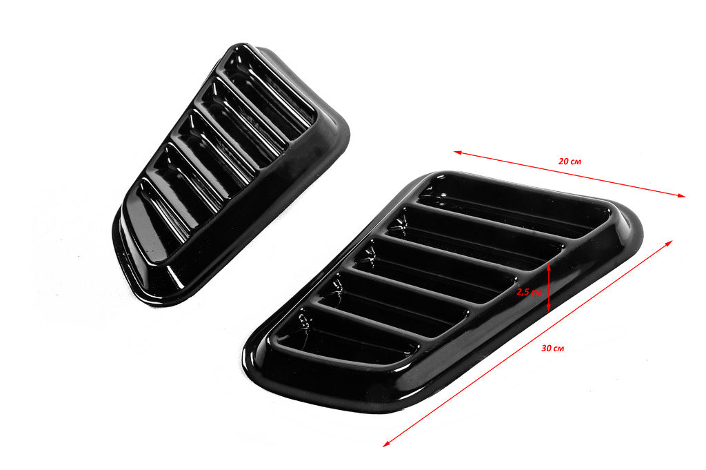 Universal Hood Covers DPT (2 pcs, Gloss Black) - image 4