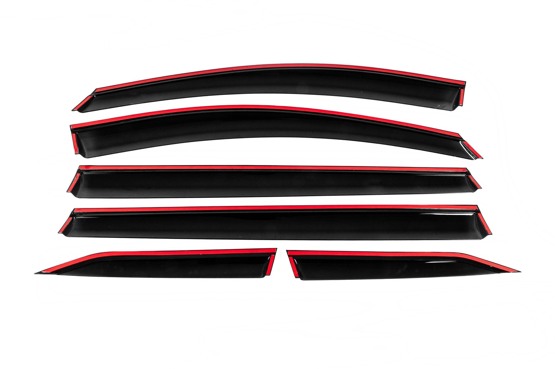 Window Deflectors with Chrome Trim Niken Luxury (6 pcs) for Toyota Sienna 2020- - image 4