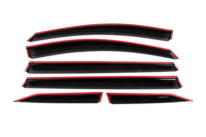 Window Deflectors with Chrome Trim Niken Luxury (6 pcs) for Toyota Sienna 2020- - image 4