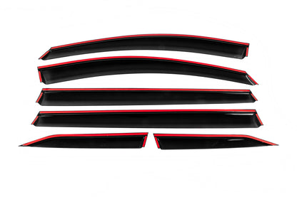 Window Deflectors with Chrome Trim Niken Luxury (6 pcs) for Toyota Sienna 2020- - image 4