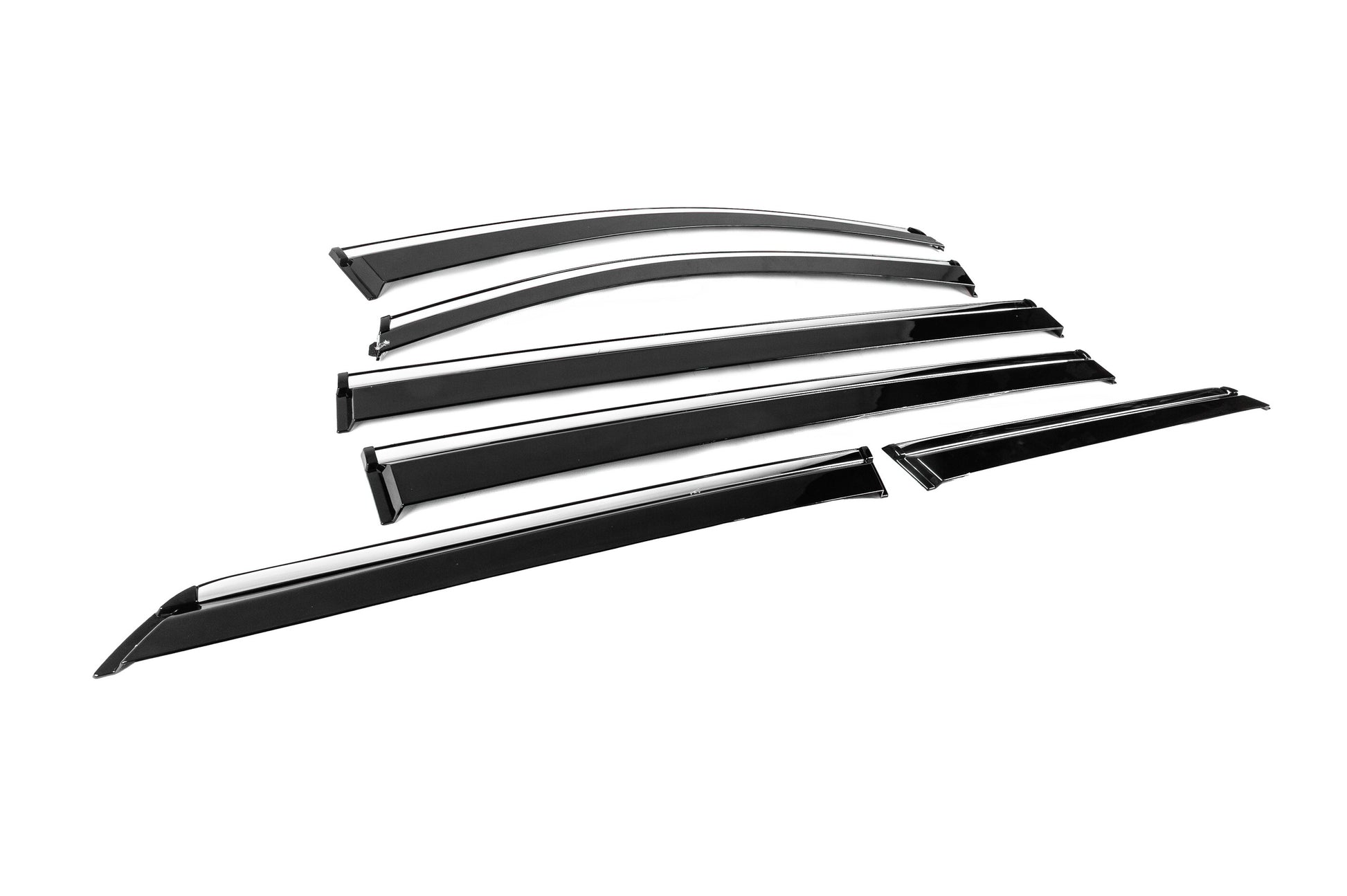 Window Deflectors with Chrome Trim Niken Luxury (4 pcs) for Toyota Sienna 2010-2020 - image 3