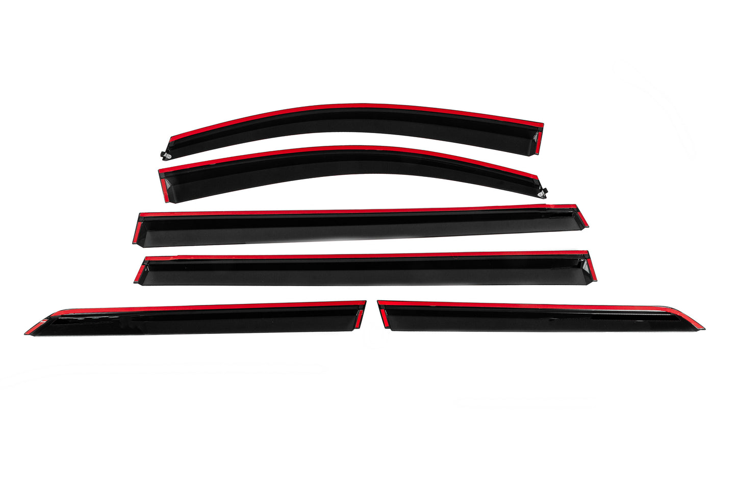 Window Deflectors with Chrome Trim Niken Luxury (4 pcs) for Toyota Sienna 2010-2020 - image 4