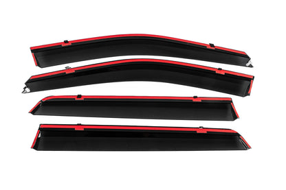 Window Deflectors with Chrome Trim Niken Luxury (4 pcs) for Hyundai Santa Fe 2 2006-2012 - image 4