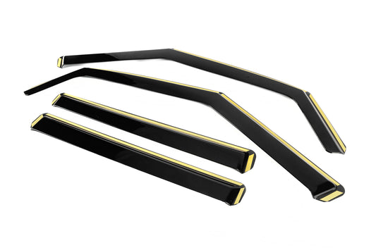 Window Deflectors (4 pcs, HIC) for Mitsubishi Pajero Sport 1996-2007 - image 1