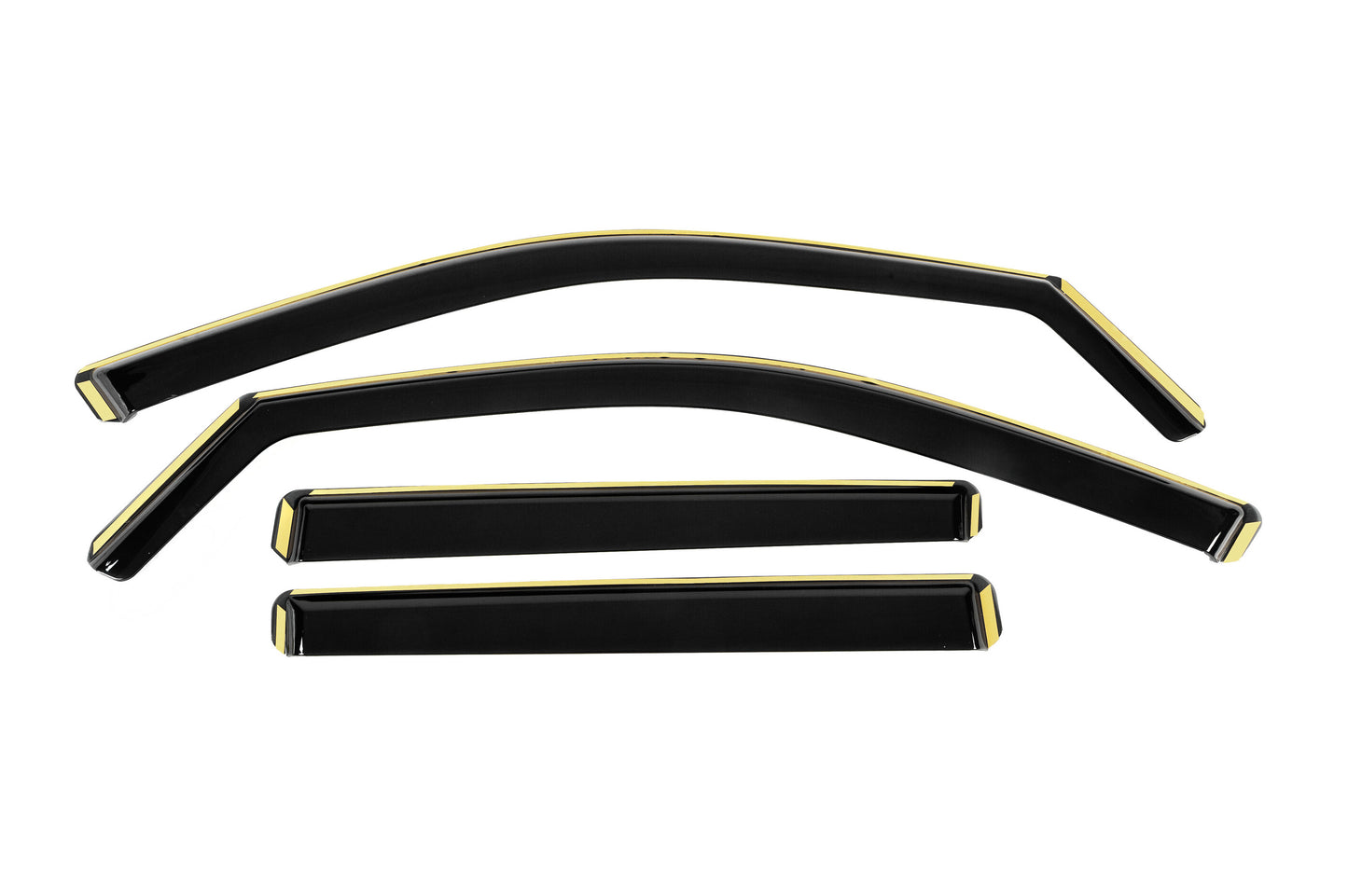 In-channel Wind Deflectors Niken Luxury (2023-, 4 pcs) for Skoda Kamiq 2019- - image 1