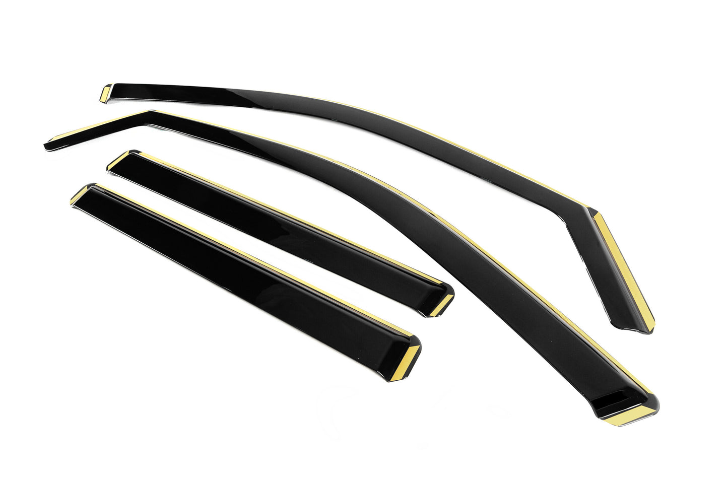 In-channel Wind Deflectors Niken Luxury (2023-, 4 pcs) for Skoda Kamiq 2019- - image 2