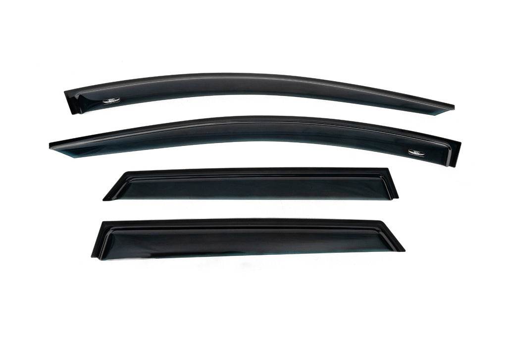 Visors (4 pieces, HIC) for Renault Duster 2018-2024 - Reelken Auto