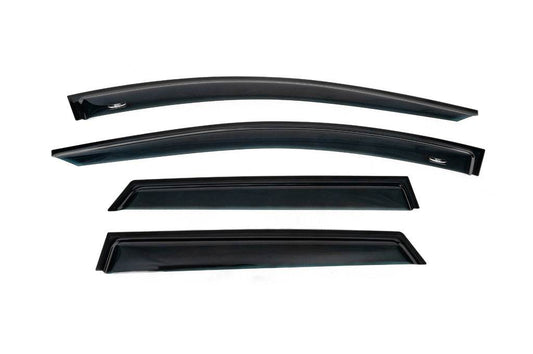 Visors (4 pieces, HIC) for Renault Duster 2018-2024 - Reelken Auto