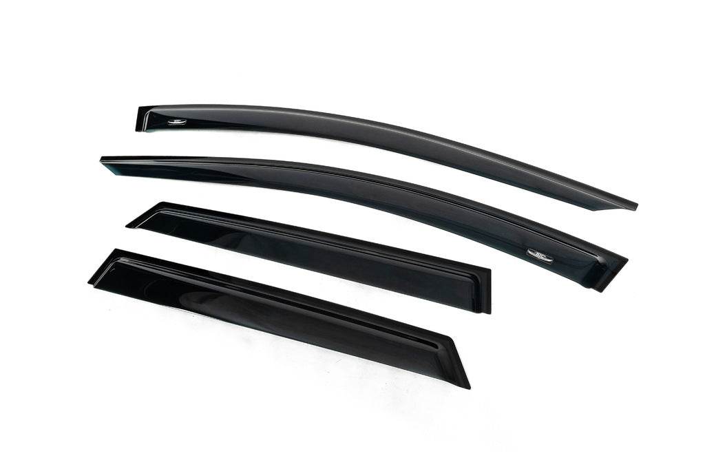 Visors (4 pieces, HIC) for Renault Duster 2018-2024 - Reelken Auto