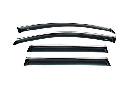 Visor with chrome strip SW (4 PCs, HIC) for Volkswagen Passat B6 2006-2012 - Reelken Auto