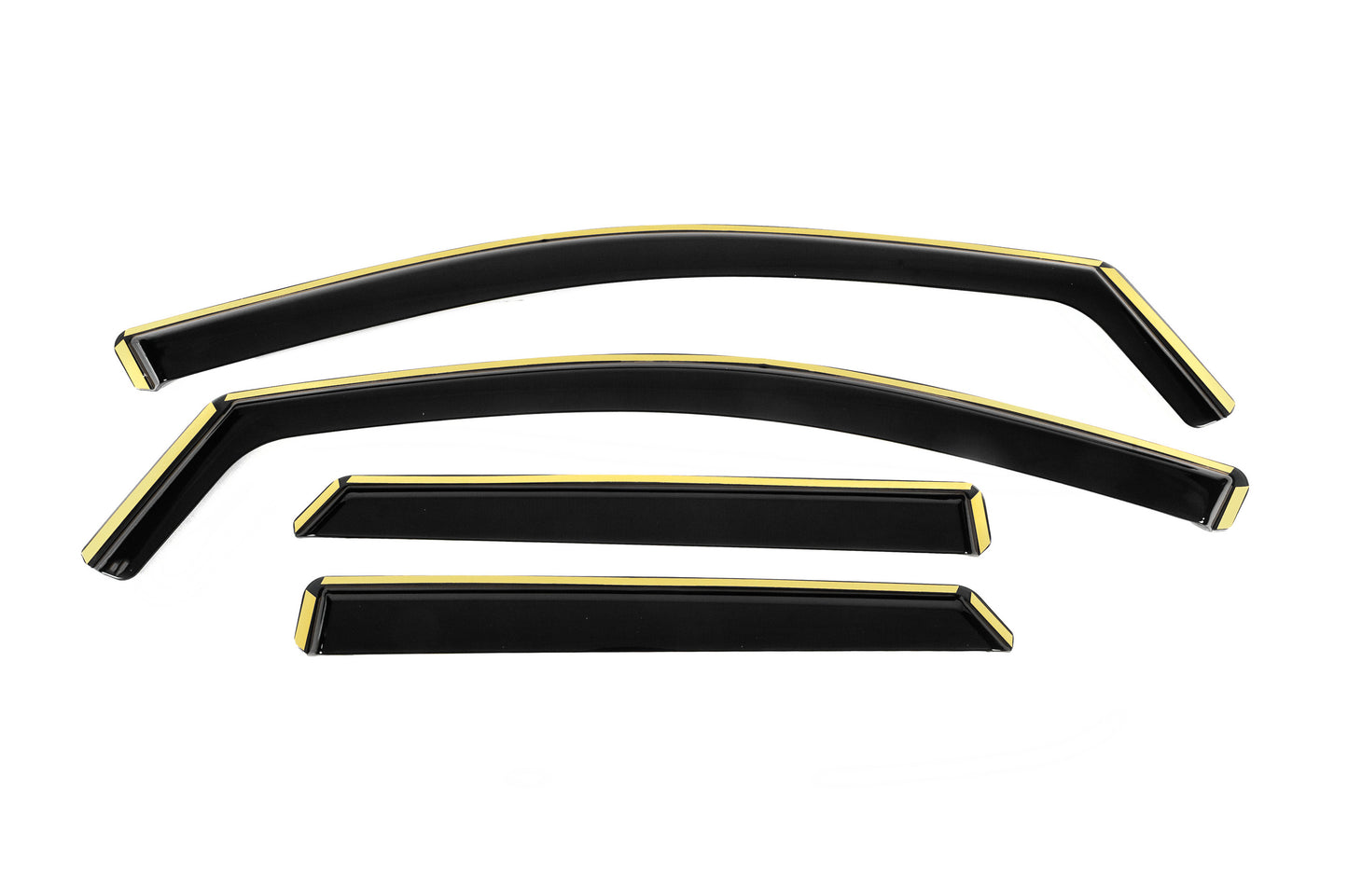 In-channel Wind Deflectors Niken Luxury (2021+, Hybrid, 4 pcs) for Peugeot 3008 2016-2023 - image 1