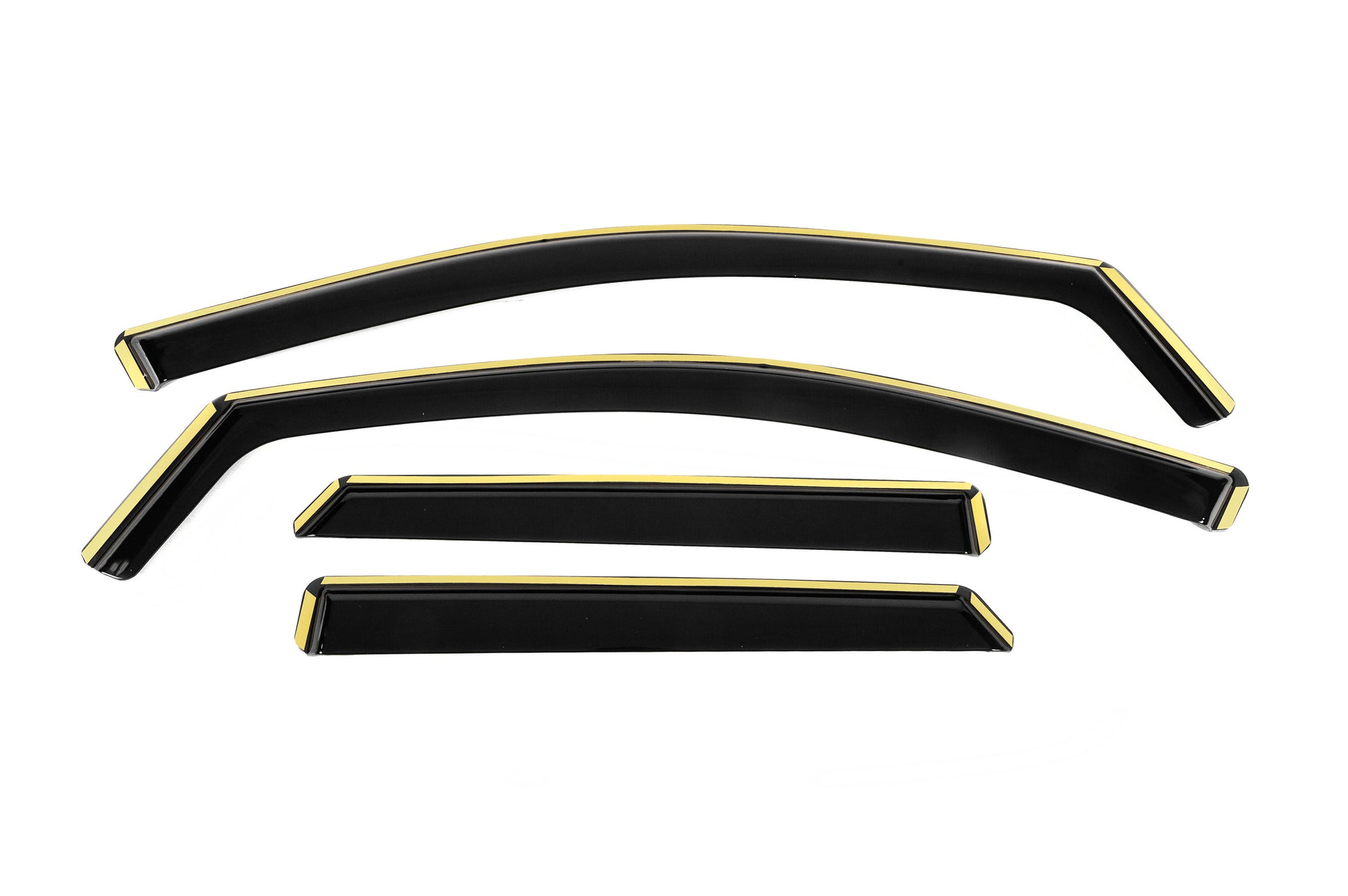 In-channel Wind Deflectors Niken Luxury (2021+, Hybrid, 4 pcs) for Peugeot 3008 2016-2023 - image 1