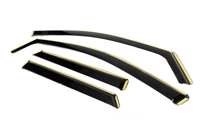In-channel Wind Deflectors Niken Luxury (2021+, Hybrid, 4 pcs) for Peugeot 3008 2016-2023 - image 2