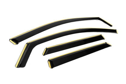 In-channel Wind Deflectors Niken Luxury (2021+, Hybrid, 4 pcs) for Peugeot 3008 2016-2023 - image 3