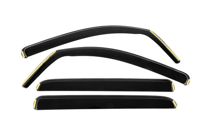 In-Channel Window Deflectors Niken Luxury (2014-2021, CrewMax/Crew Cab, 4 pcs) for Toyota Tundra 2007-2021 - image 1