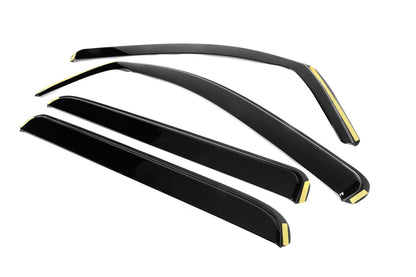 In-Channel Window Deflectors Niken Luxury (2014-2021, CrewMax/Crew Cab, 4 pcs) for Toyota Tundra 2007-2021 - image 2