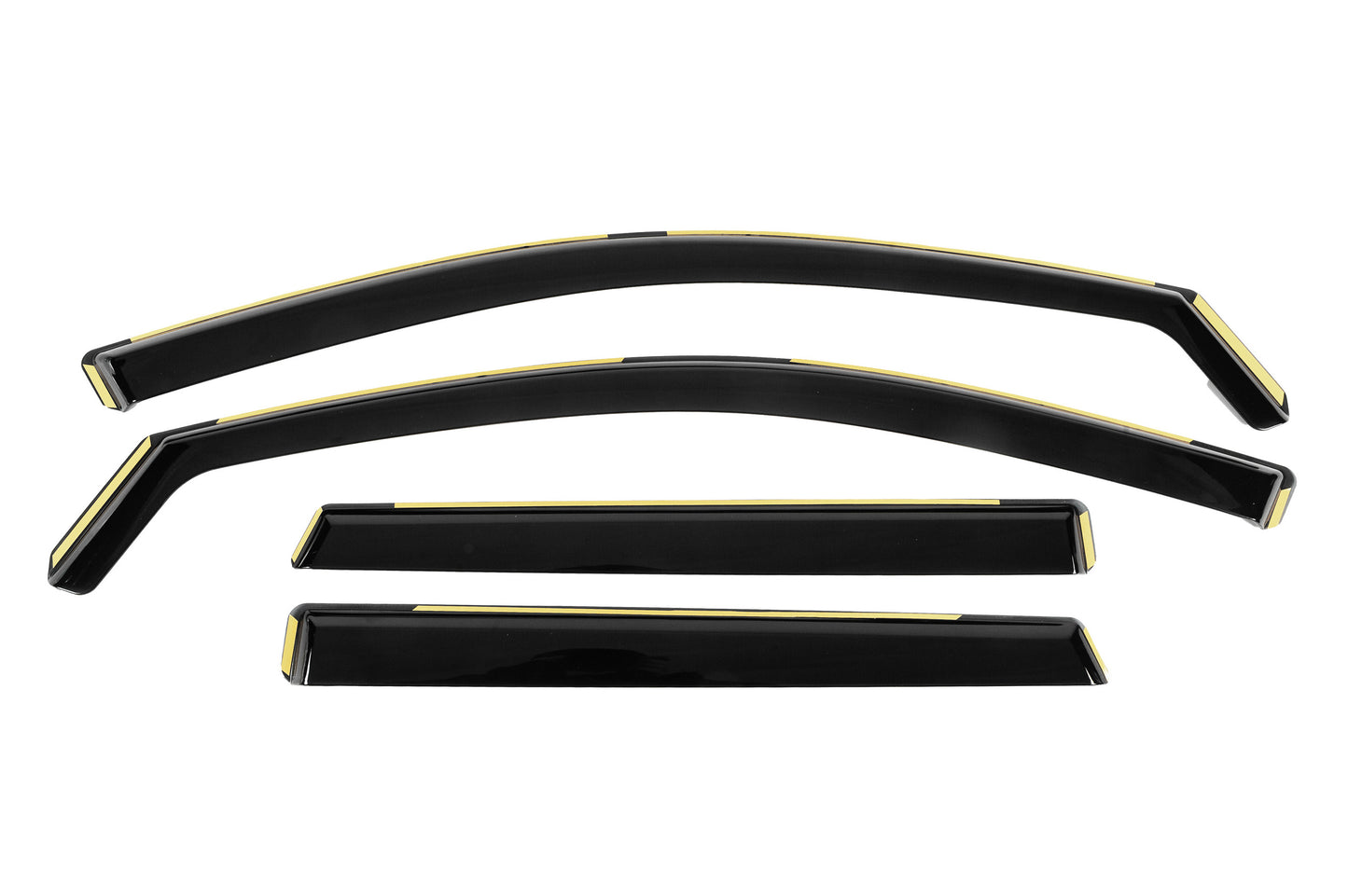 In-Channel Wind Deflectors Niken Luxury (2021-, 4 pcs) for Skoda Karoq 2018- - image 1