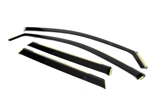 In-Channel Wind Deflectors Niken Luxury (2021-, 4 pcs) for Skoda Karoq 2018- - image 2