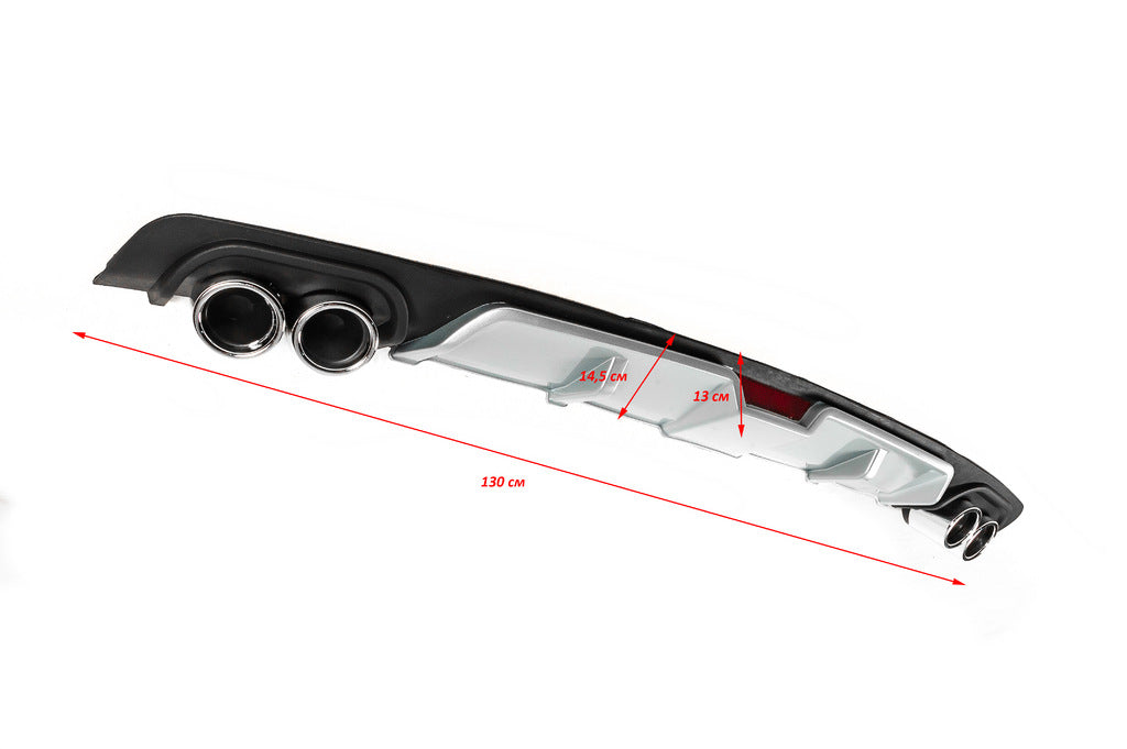 Universal rear diffuser DPT V-6 (gray+black gloss) - image 4