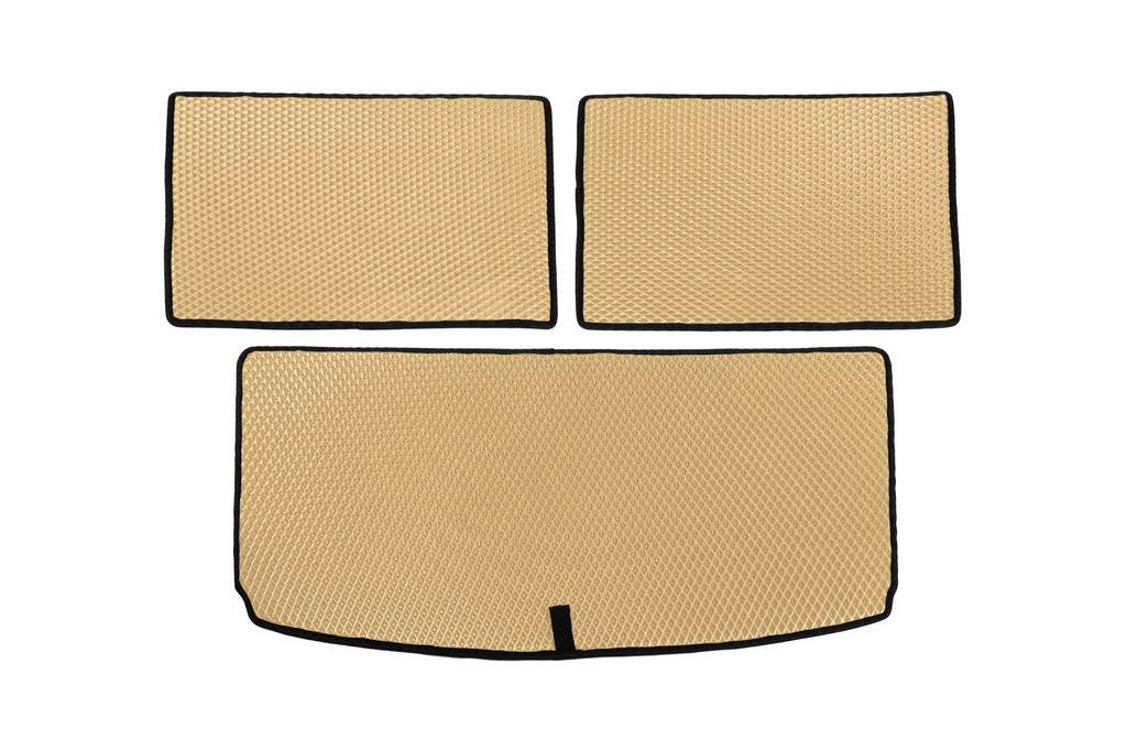 Trunk mat (EVA, Beige) for Volkswagen ID.6 - Reelken Auto