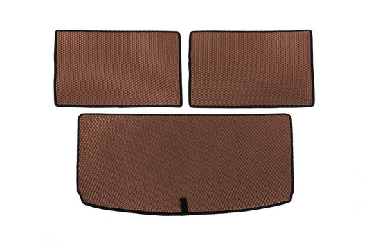 Trunk mat (EVA, Brown) for Volkswagen ID.6 - Reelken Auto