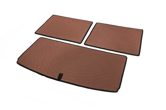 Trunk mat (EVA, Brown) for Volkswagen ID.6 - Reelken Auto