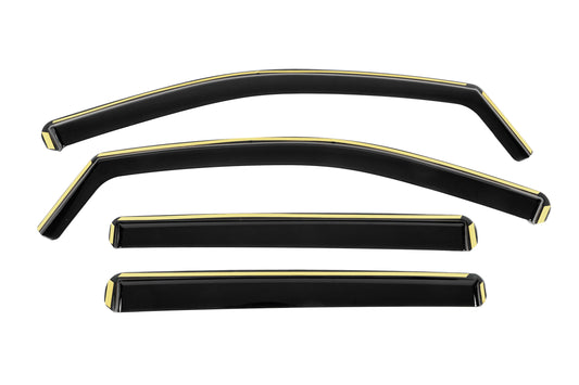 In-Channel Wind Deflectors Niken Luxury (4 pcs) for Volkswagen Amarok 2022- - image 1