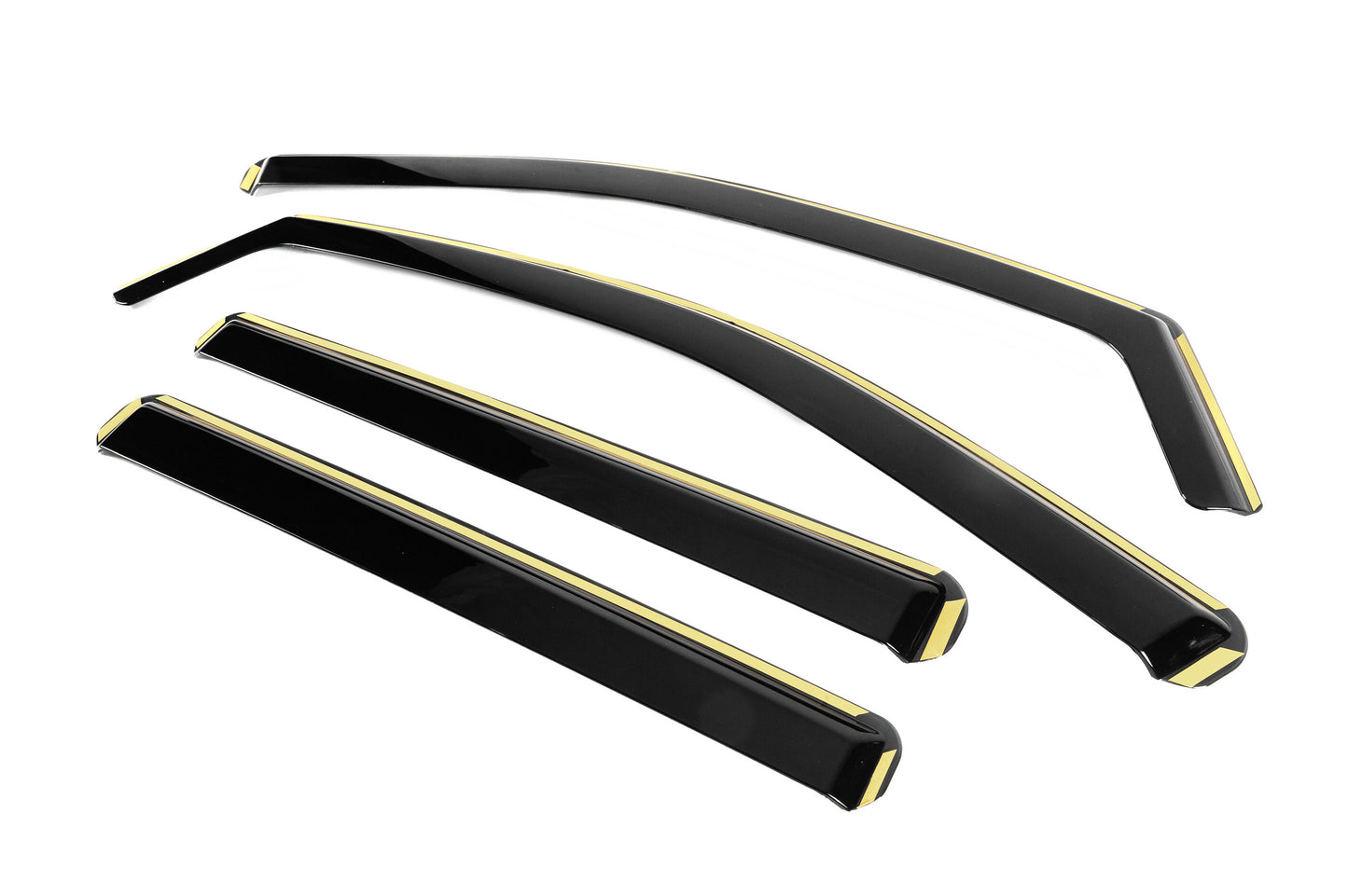 In-Channel Wind Deflectors Niken Luxury (4 pcs) for Volkswagen Amarok 2022- - image 2