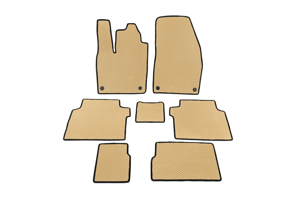EVA Floor Mats (Beige) for Volkswagen ID.6 2021- - image 1
