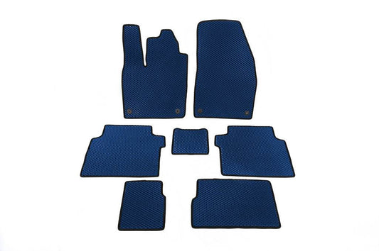 EVA mats (3 rows, Blue) for Volkswagen ID.6 - Reelken Auto