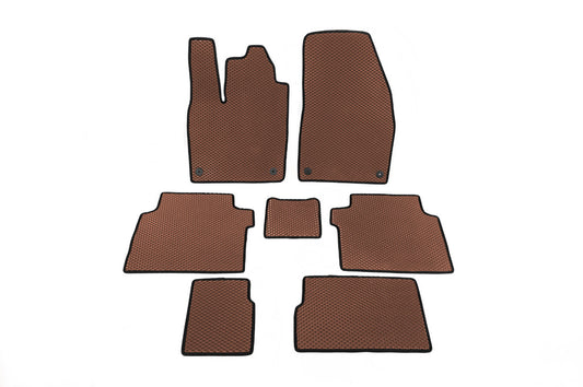 EVA Floor Mats (Brown) for Volkswagen ID.6 2021- - image 1