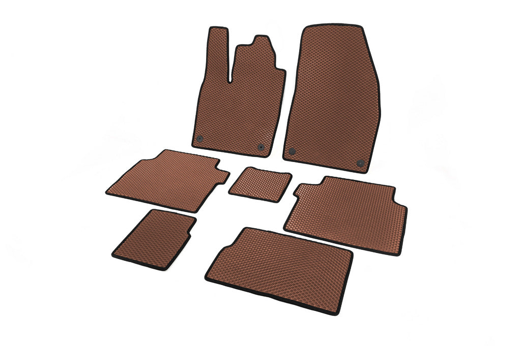 EVA Floor Mats (Brown) for Volkswagen ID.6 2021- - image 2