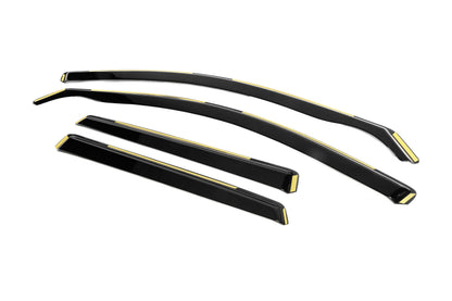 In-Channel Window Deflectors Niken Luxury (Sportback, 4 pcs) for Audi A3 2012-2020 - image 2