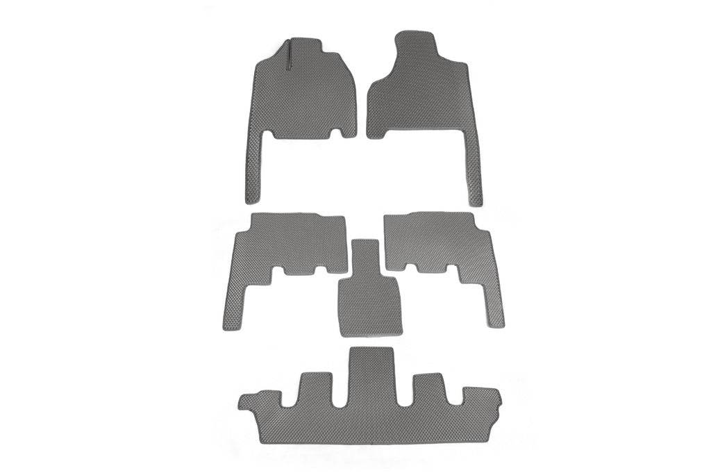 Mats (3 rows, EVA, gray) for Chrysler Voyager 2001-2007 - Reelken Auto