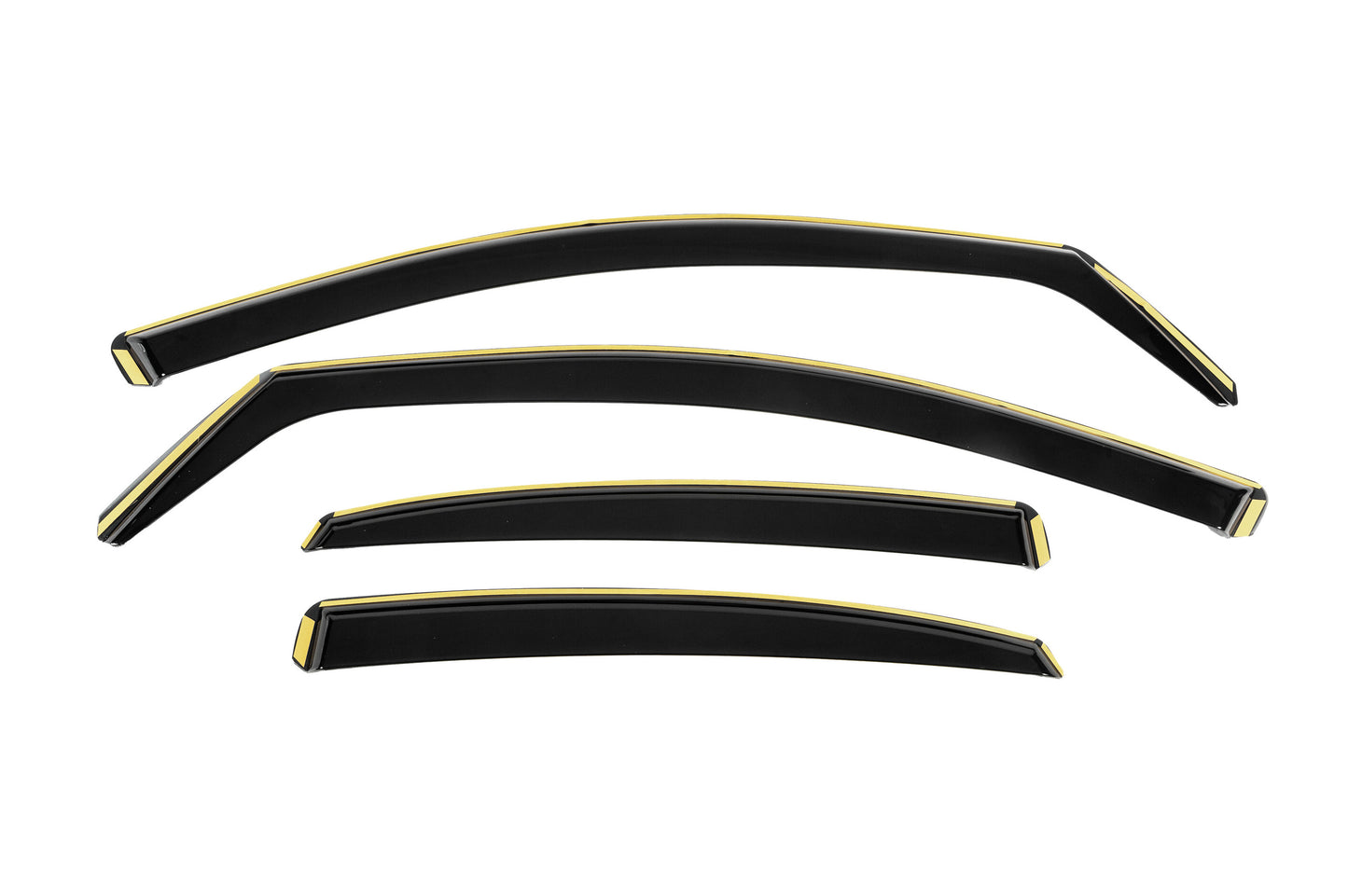 In-channel window wind deflectors Niken Luxury (Sedan, 4 pcs) for Audi A5 2007-2015 - image 1
