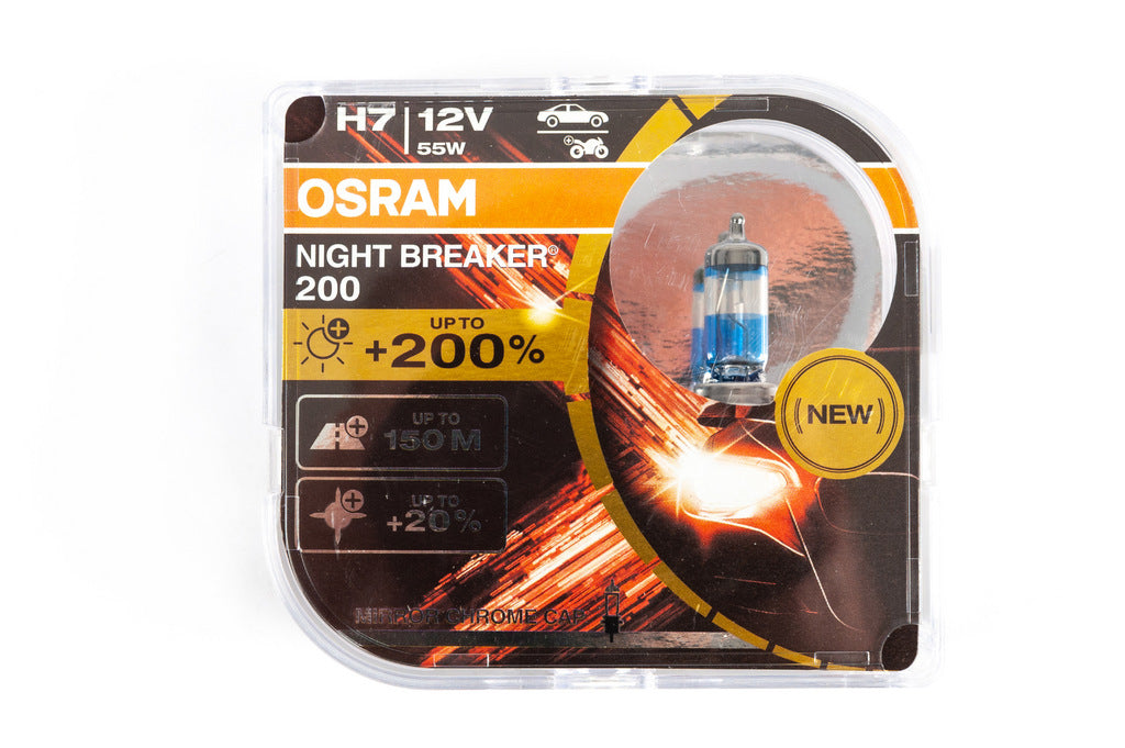 Osram H7 55W Night Breaker +200% 64210nb200 Headlight Bulb - image 1