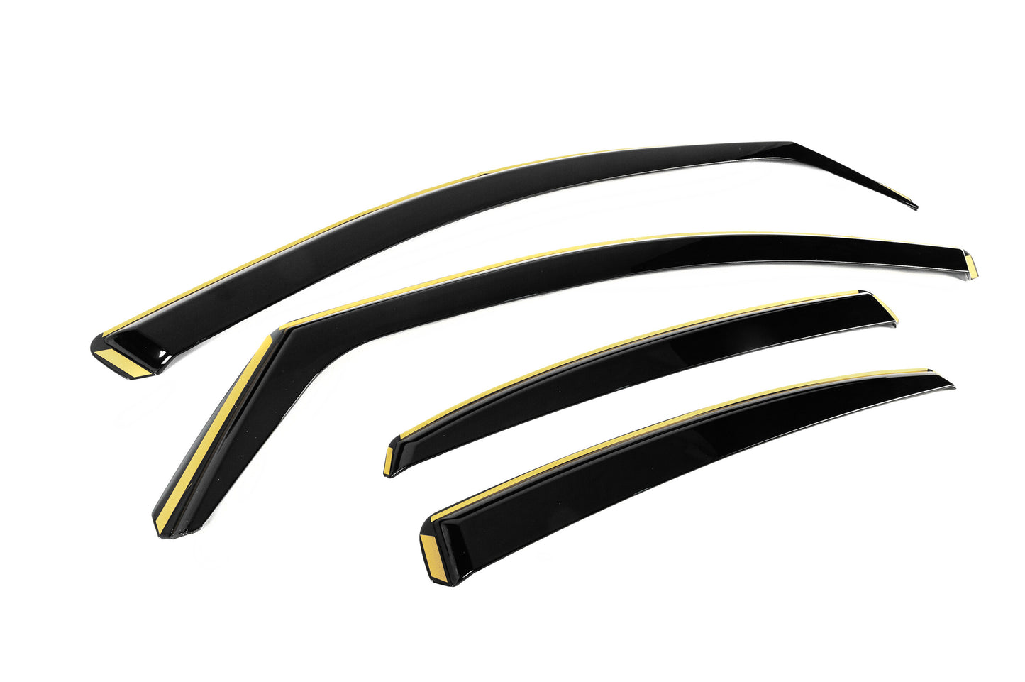 In-channel window wind deflectors Niken Luxury (Sedan, 4 pcs) for Audi A5 2007-2015 - image 3