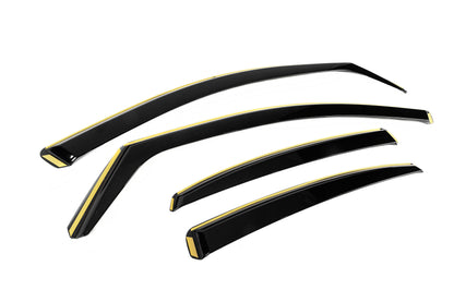 In-channel window wind deflectors Niken Luxury (Sedan, 4 pcs) for Audi A5 2007-2015 - image 3