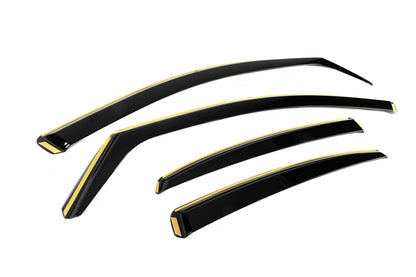 In-Channel Wind Deflectors Niken Luxury (SD, 4 pcs) for Audi A5 2007-2015 - image 3