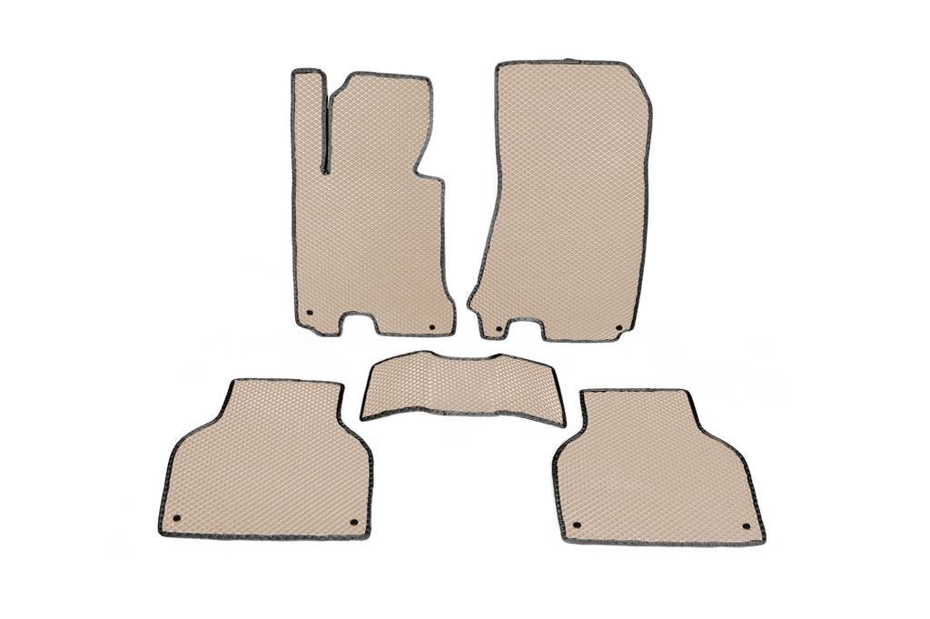 Floor mats (EVA, beige) for BMW 7 series E-38 1994-2001 - Reelken Auto