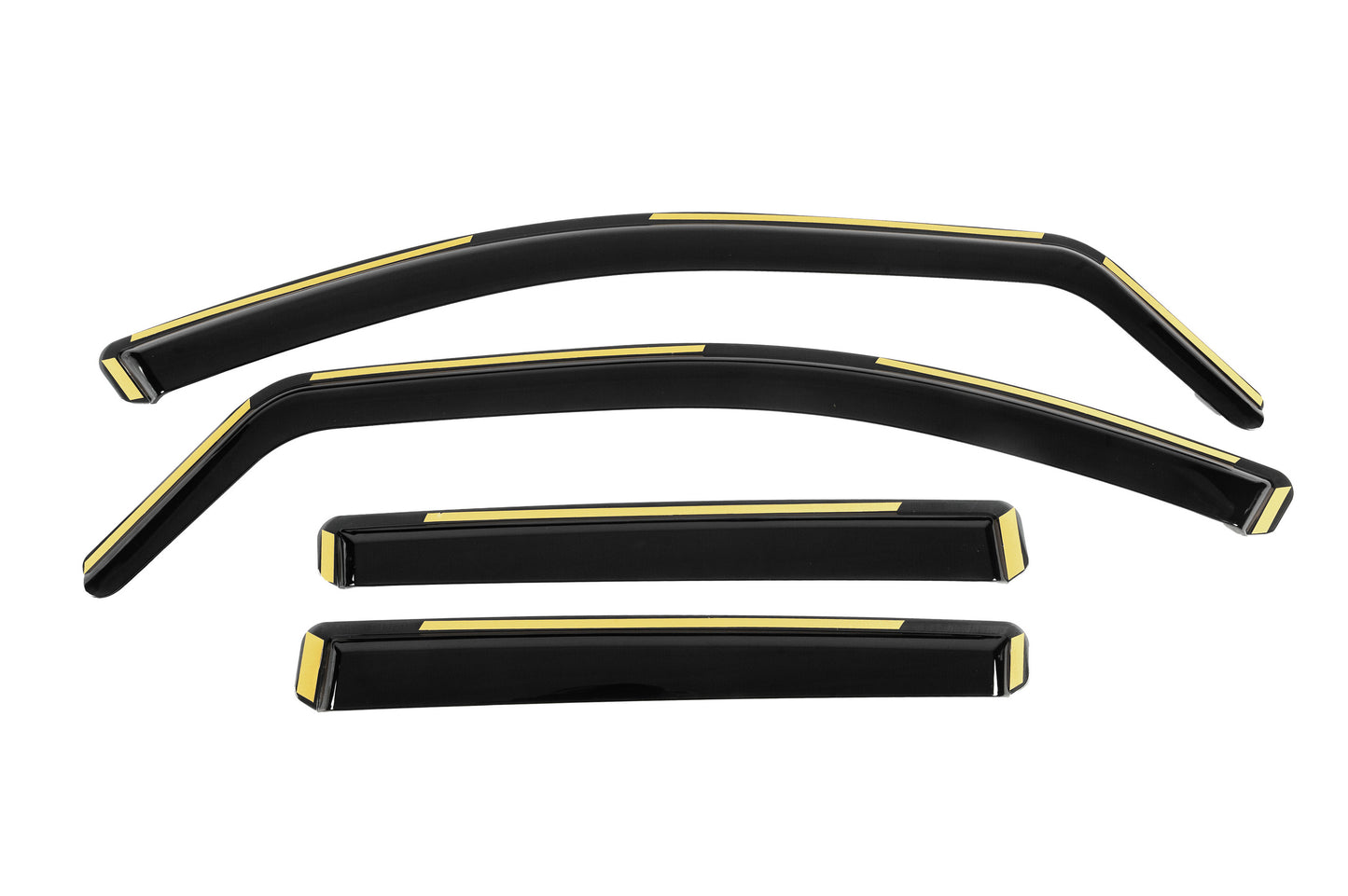 In-Channel Wind Deflectors Niken Luxury (4 pcs) for Mercedes ML W164 2005-2011 - image 1